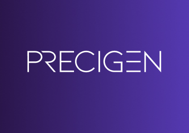 Precigen Logo: Precigen is a biopharmaceutical company specializing in the advancement of innovative precision medicines to address difficult-to-treat diseases with high unmet patient need.